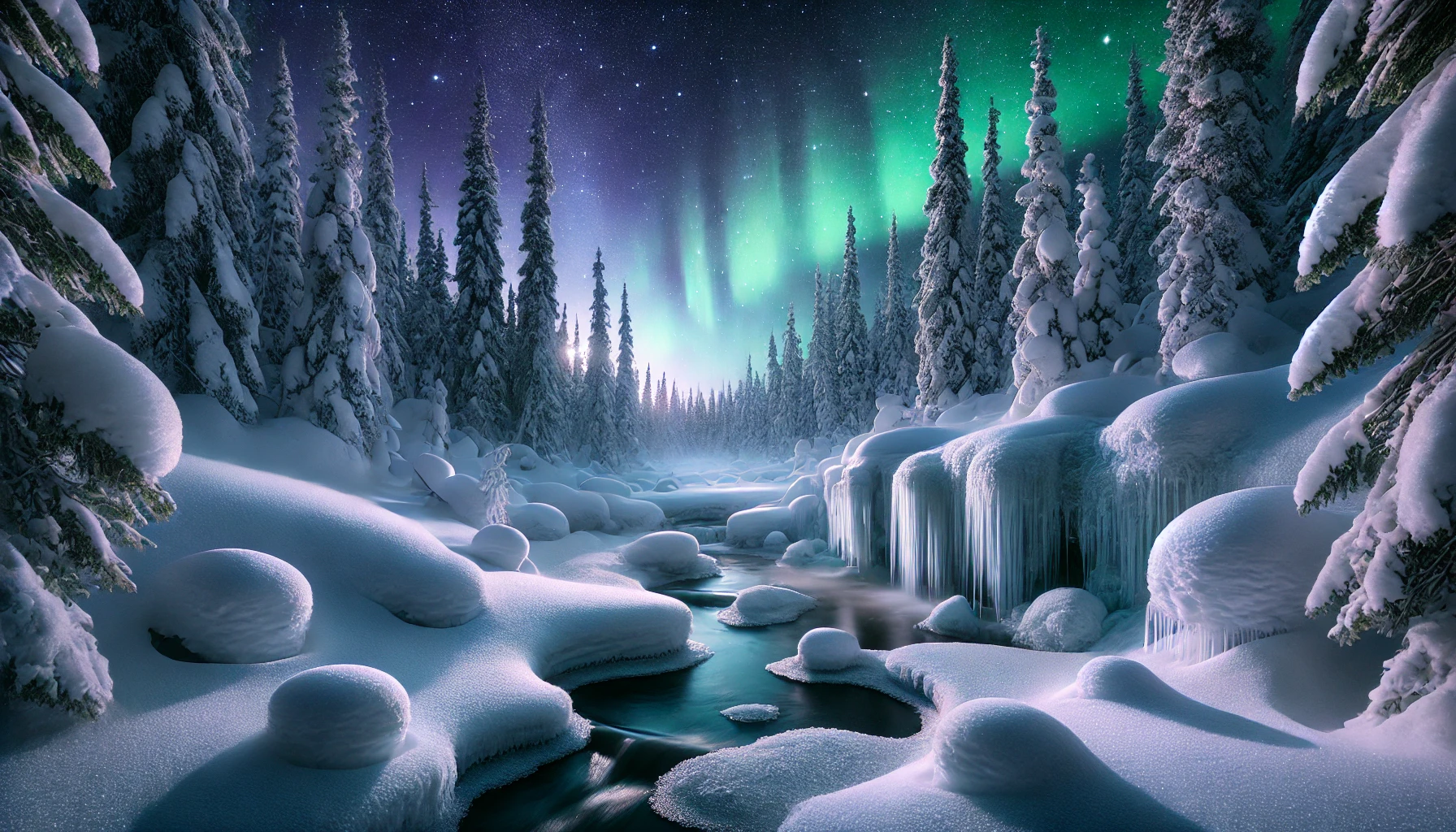 La forêt arctique pendant la nuit polaire : La vie pendant la nuit polaire