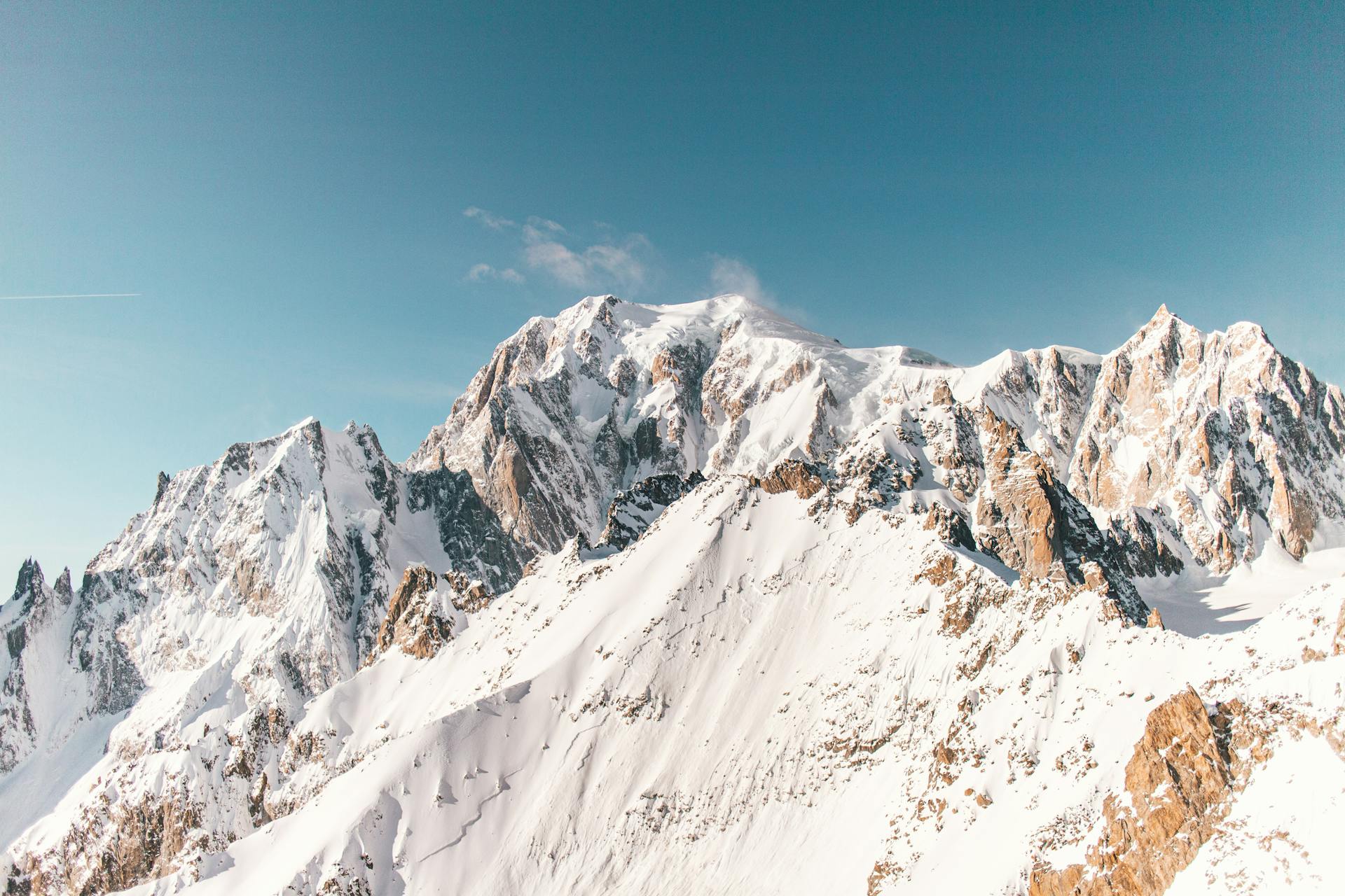 Les sommets plus hauts d'Europe - Mont Blanc Italie - France